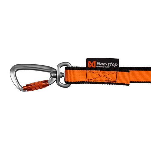 Correa elástica Non-Stop dogwear 2.0 2m | 16405 | Correa para canicross en naranja - Imagen 2 de 6