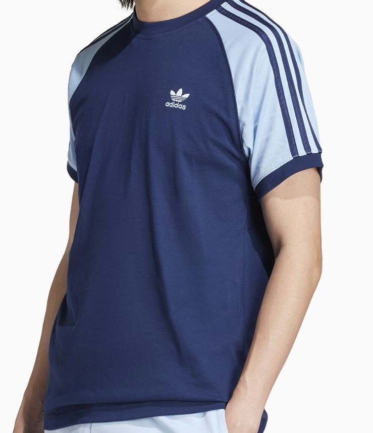 NEW MENS ADIDAS ORIGINALS 3-STRIPES CALIFORNIA TEE SHIRT ~SIZE