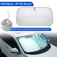 Foldable Car Windshield Sun Shade Cover Front Window Sun Visor UV Protection