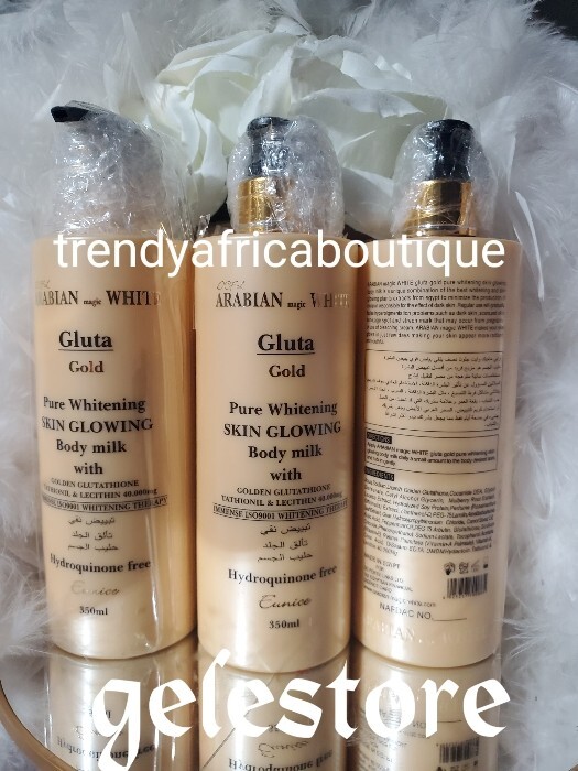 Arabian Magic-white Glutathion GOLD. Pure Whitening Skin GLOWING Body Milk.  X 1
