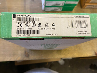 Schneider Automation 140AII33000C Temperature Input Module I.S. RTD/TC In 8Ch Se