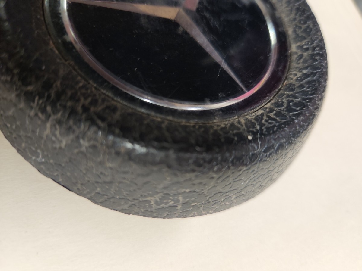 Mercedes Benz truck horn button steering wheel center emblem black 