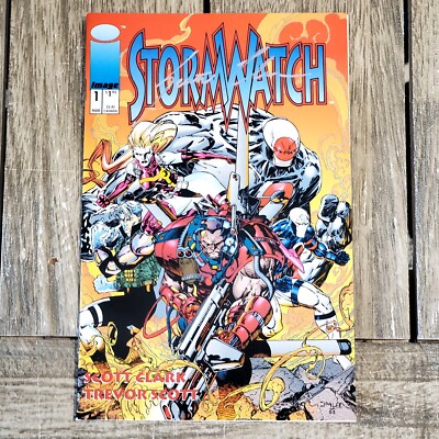 STORMWATCH #1 SIGNED by Scott Clark - KEY Appearances (1993, Image Comics)