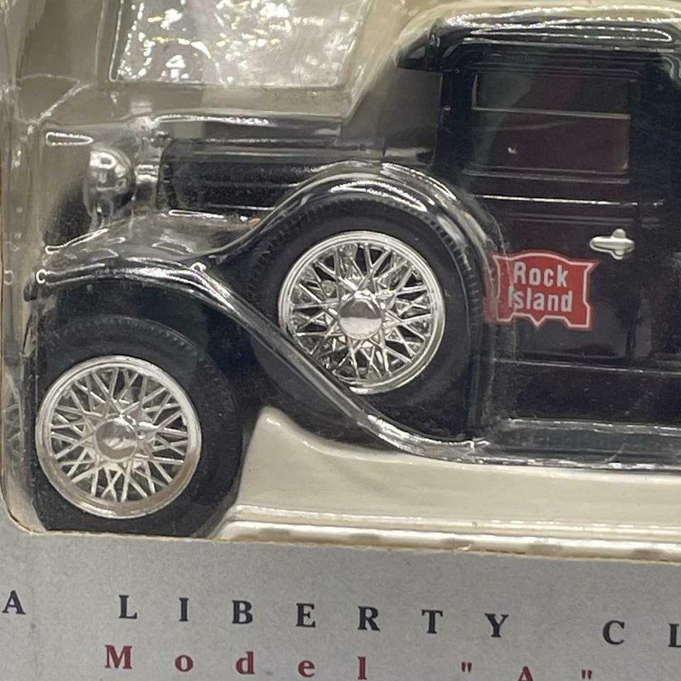 Departamento mecánico Liberty Ford Modelo A Railroad Series Rock Island Bank nunca abierto Foto 4 de 4