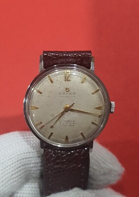RARE S SEIKO 17 JEWELS SUPER NIVAFLEX WITH SPECIAL HANDS JAPAN