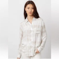 Rails Hunter Button Down Shirt in Ivory Cream Tide