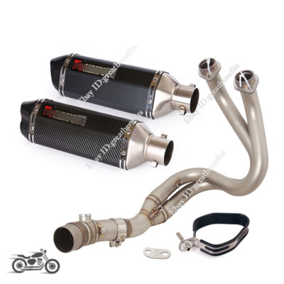 For Kawasaki Z650 Ninja 650 2017-2023 Exhaust System Header Link Pipe Muffler