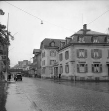 Old houses in Zug 1951 Switzerland Old Historic Photo