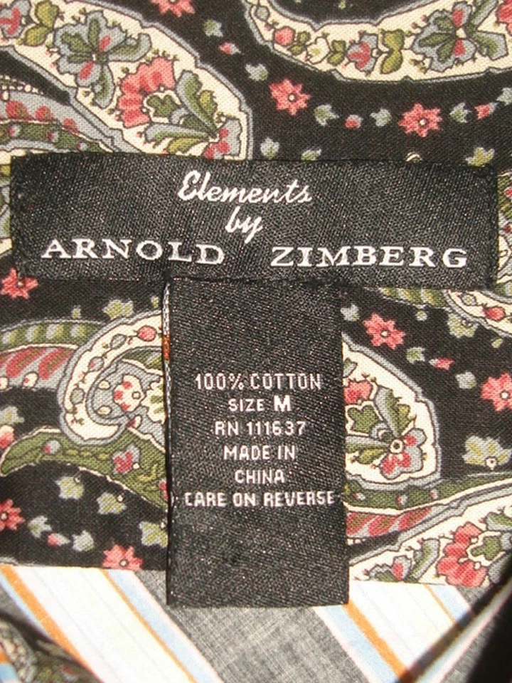 Camisa Elements by Arnold Zimberg Multicolor Rayas Contraste Puño L/S Talla M Foto 4 de 4