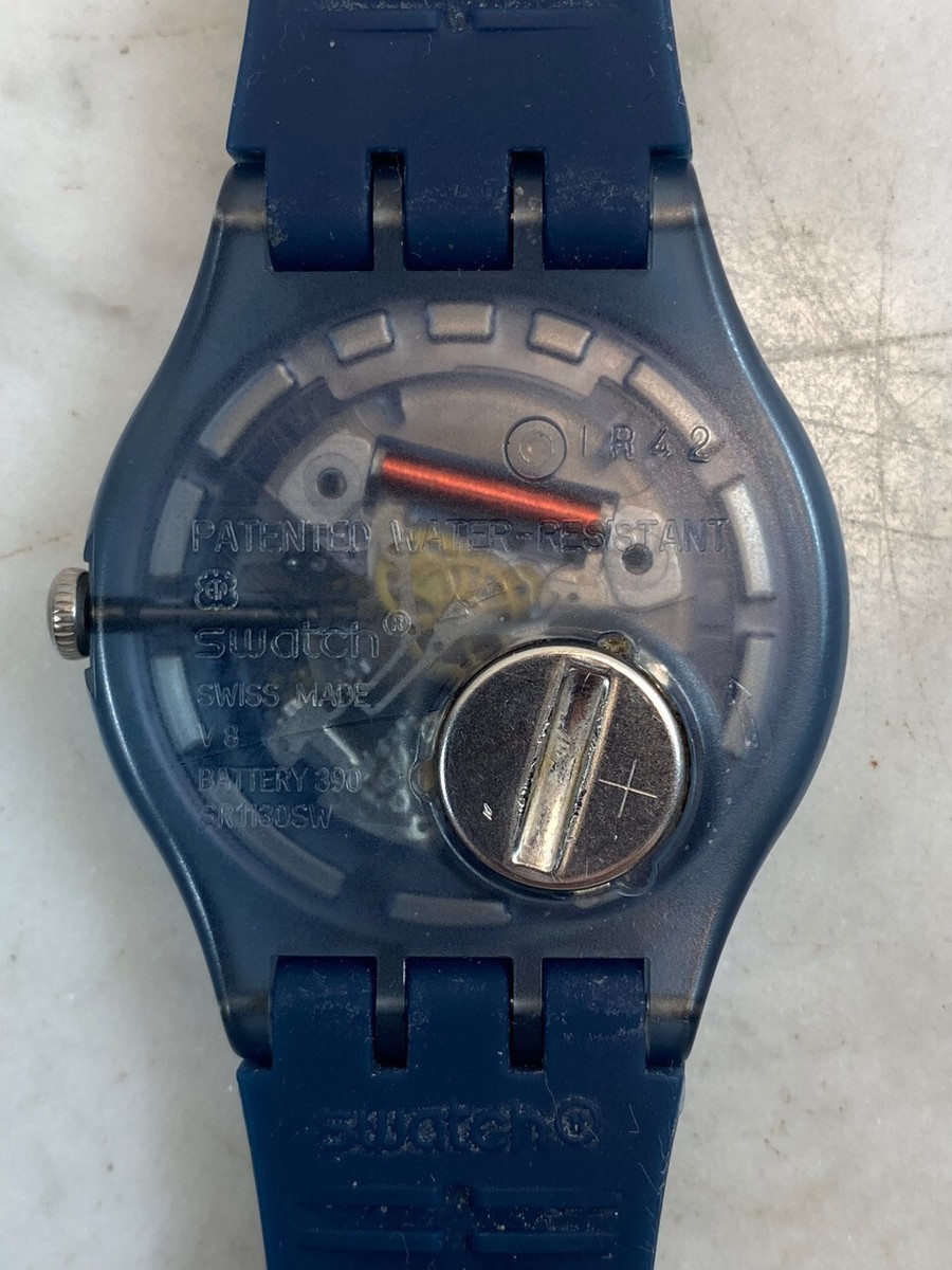 SWATCH Blue Rebel Large Dial Watch. New Gent Day Date