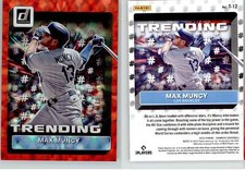 Max Muncy 2022 Donruss Trending Red T-12 Dodgers Red Sox