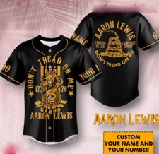 Personalized Aaron Lewis Don’T Tread On Me Jersey 3D Shirt Gift For Fans