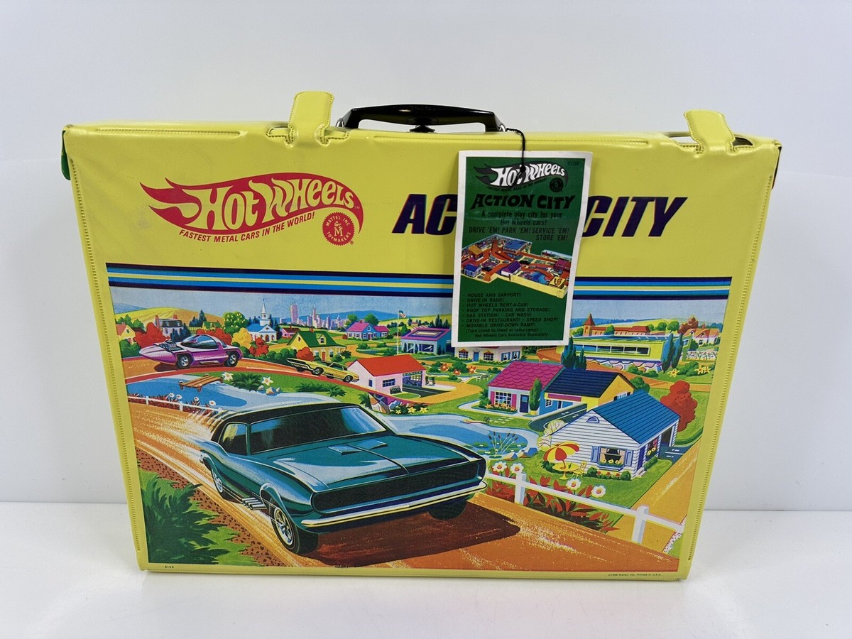 Rare Vintage 1968 Hot Wheels Action City Playset 5158 Redline NOS