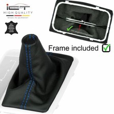 Leder ICT Schaltsack für Mercedes SLK R171 04-11  Automatik Naht blau