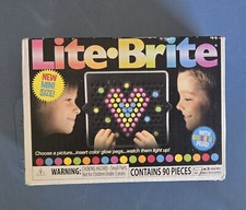 NEW Mini Size LITE BRIGHT with 90 pieces - Ages 4 Colorful Pegs