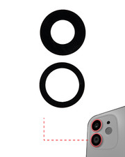 Replacement Back Camera Lens Glass Only With Adhesive For iPhone 11 - 10 Pack