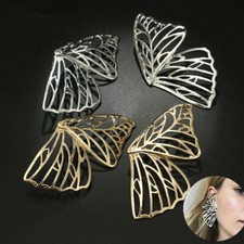 925 Silver,Gold Butterfly Earrings Stud Jewelry for Women Fashion A Pair/set