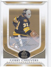 2020/21 SP SIGNATURE EDITION..GERRY CHEEVERS..GOLD SCRIPT..CARD # 14..BRUINS