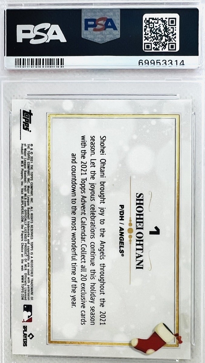 大谷翔平　Topps Advent Calendar 2021 Topps Advent Calendar Shohei Ohtani #1 SP Limited Print