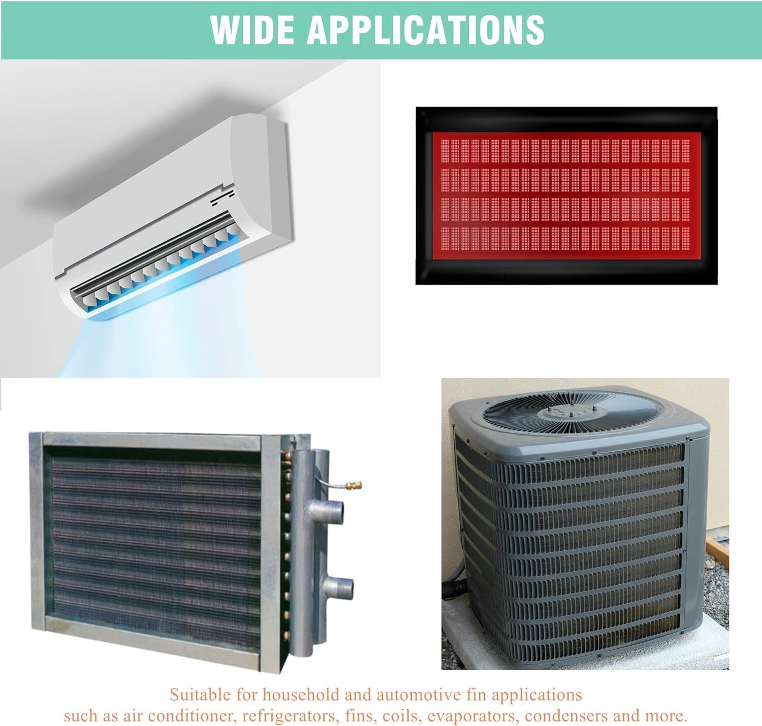 Cleaning Tool Air Conditioner Fin Repair Tool Coil Comb A/C Condenser Brush