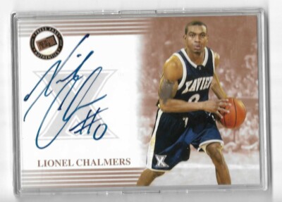 NBA 2004 Press Pass Lionel Chalmers Autograph Card
