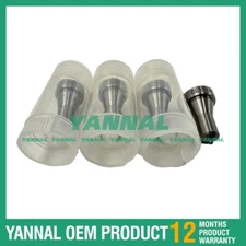 4X DL150P284 129902-53050 Injection Nozzle For Yanmar 4D84 608 excavator