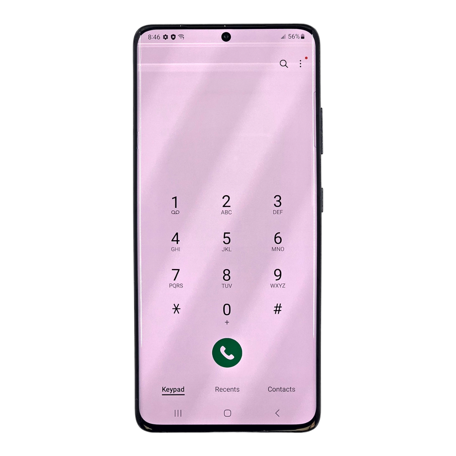 Samsung Galaxy S21 Ultra 5G Black 128 GB Network Unlocked screen has