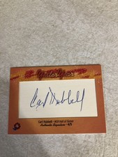 Historic Autograph & Card/MLB Hall Of Famer/Cut Autograph/ Carl Hubbell / 4 Of 5