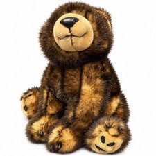 Animal Alley Grizzly Brown Bear Plush Sitting Cub Stuffed Animal Toys R Us 2000