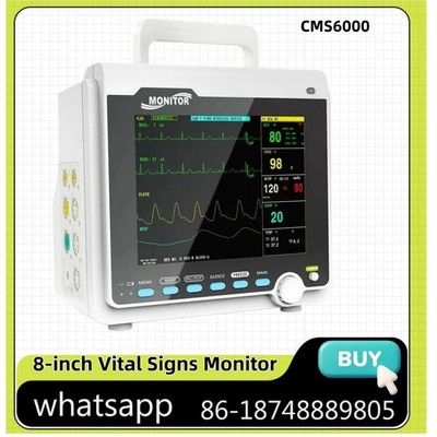 CONTEC Patient Monitor Human 8'' Vital Sign Monitor ECG NIBP RESP SPO2 PR TEMP