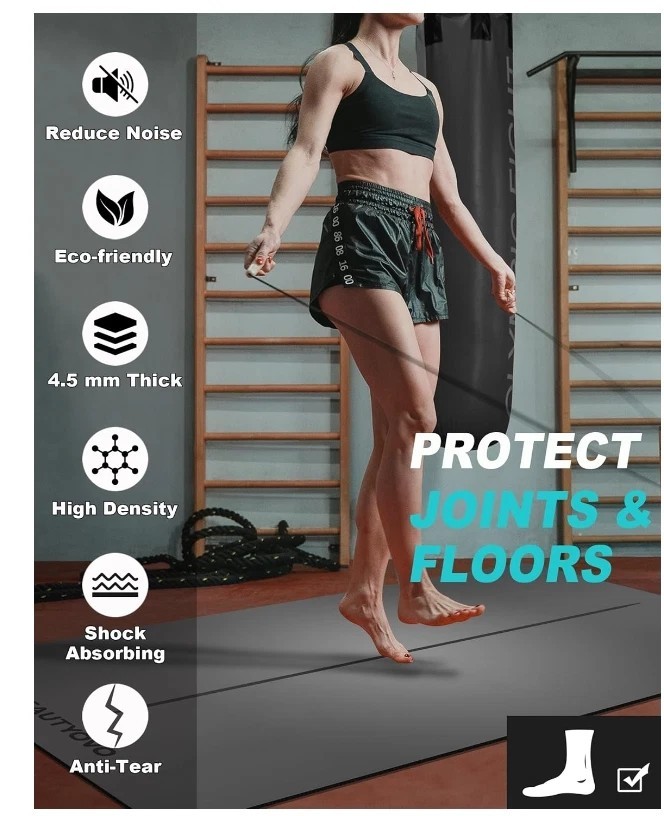 Portable Extra Thick Exercise Yoga Pilates Mat Gym Fitness