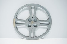 VINTAGE EASTMAN KODAK CO. 1600' STEEL 16MM FILM REEL MIL-R-214D 13.75" DIA.