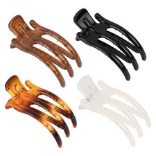 4 Pcs French Flat Hair Clips for Women, 4 Count Pack of 1 , Multicolor