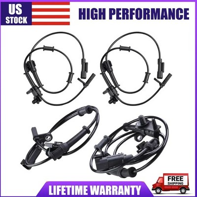 4 PCS ABS Wheel Speed Sensor Front Rear For Chrysler 300 Dodge Charger 2011-2014