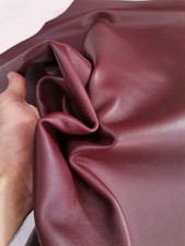 Wine Sheep Nappa Leather Hide, Soft Lambskin for Crafts