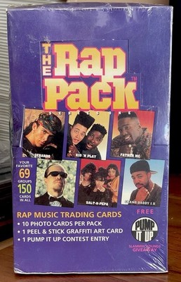 1991 PREMIER THE RAP PACK (Series 1) BOX 36 PACKS ICE CUBE N.W.A. ICE-T SEALED 