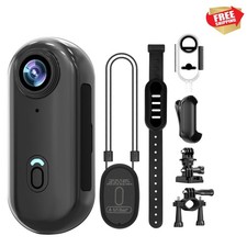4K Mini Body Camera 64GB, Thumb Size WiFi POV Cam, Waterproof Wearable Hand F...