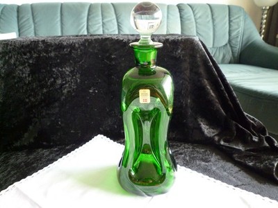 HOLMEGAARD Kluk Glas Karaffe mit Stöpsel Dekanter von Jacob Bang Emerald Green