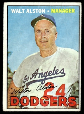 #ad 1967 Topps Walt Alston . Los Angeles Dodgers #294 $0.99
