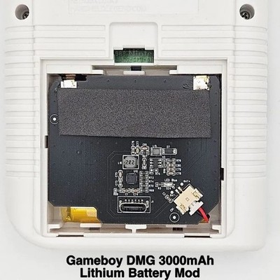 Gameboy Original DMG Rechargeable Lithium Battery Mod USB-C Li-ion LiPo  Game Boy
