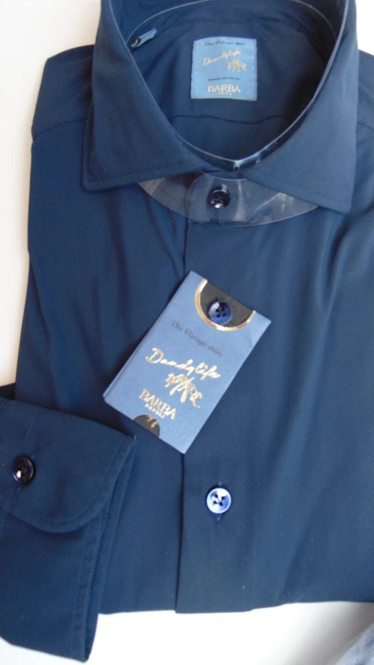 BARBA NAPOLI SARTORIA 1°LINEA CAMICIA 41 250,00  CART.  COTONE  JERSEY ELASTIC. - Immagine 4 di 4