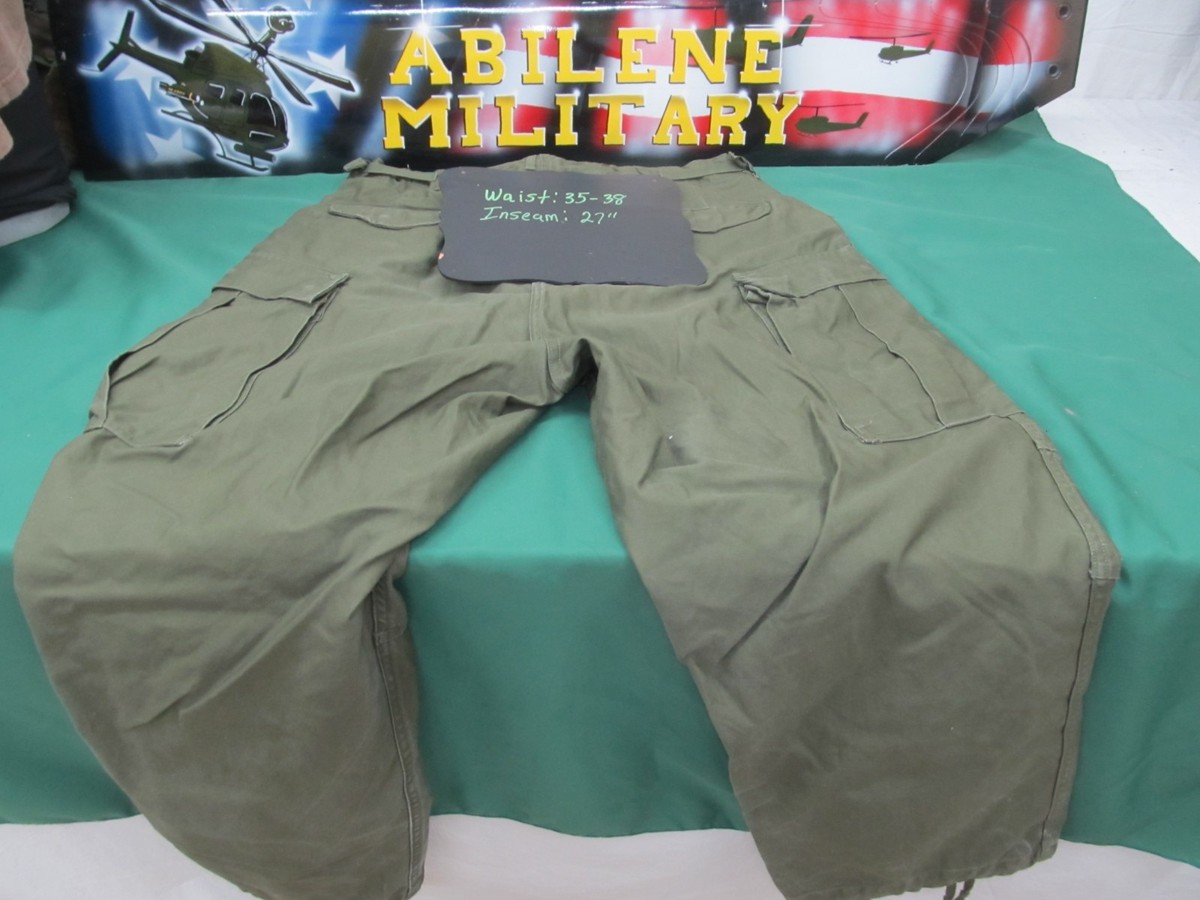 US Military M-1951 Army Field Trouser Cargo Tactical Pants Large