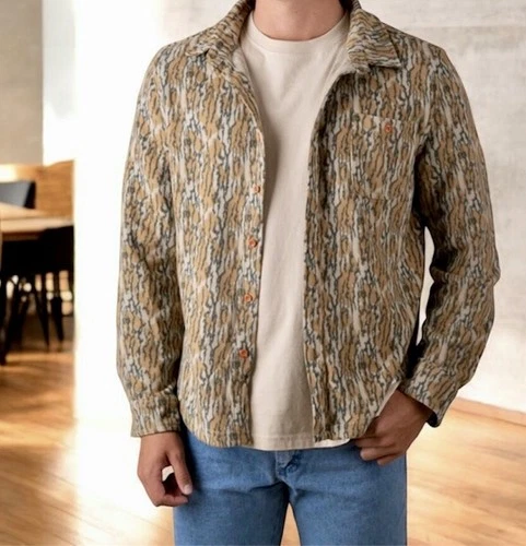Simply Southern Camo Shacket Button Down Jacket Brushed Fleece Camouflage Men XL - product listing photo