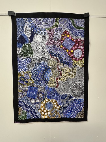 Janet Golder Kngwarrreye , Aboriginal Art 110cm X 74cm COA Supplied 💕💕 JG3M A - Picture 2 of 17