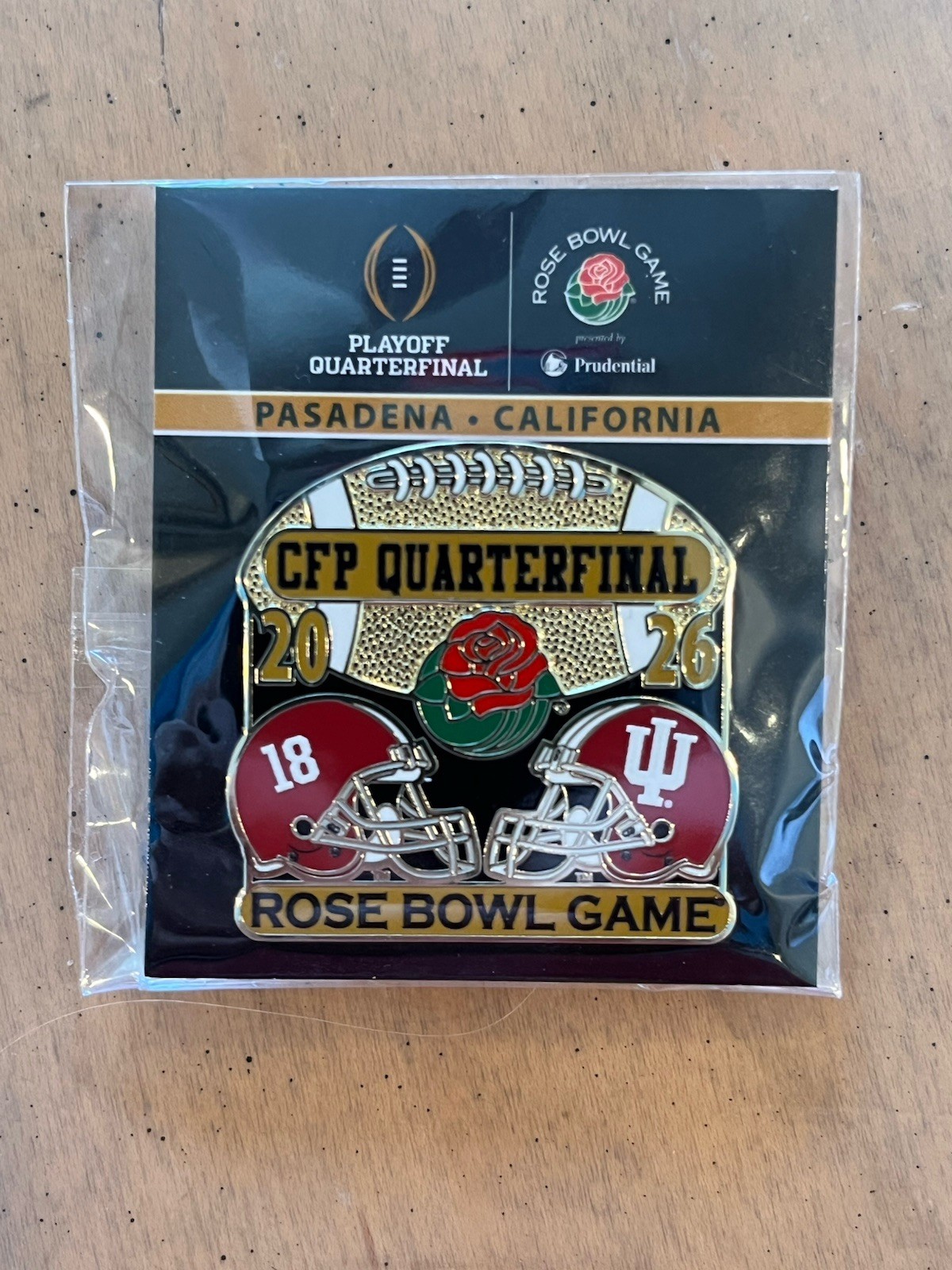 2025 2026 Rose Bowl Dueling Pin Alabama vs Indiana CFP Quarterfinals 1 ...