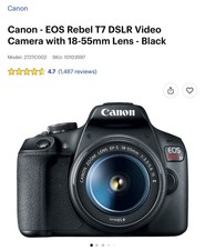 Canon Rebel T7 and Two Adding Lenses