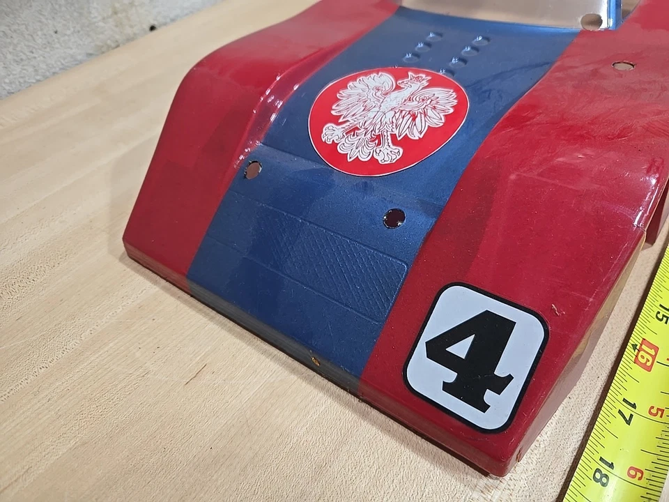 Vintage Race Car 1/10 Scale Plastic Shell Body RC Remote Control Car Touring - Image 3 of 4