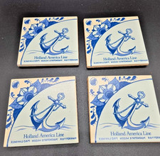 Holland America Line Koningsdam, Nieuw Statendam & Rotterdam 6 Coaster Tiles COA