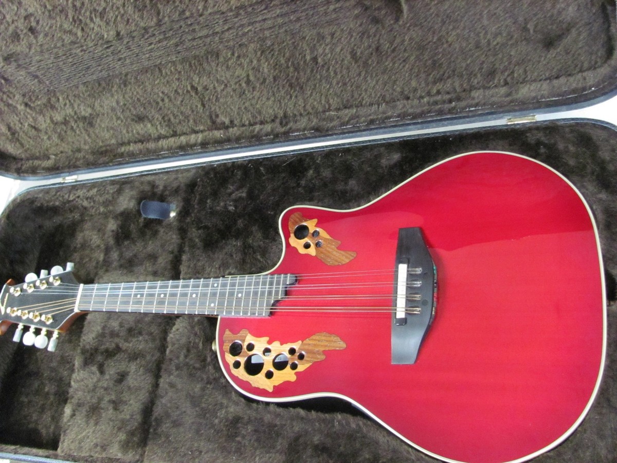 Ovation Acoustic/Electric Mandolin Model MM68 with hard case | eBay
