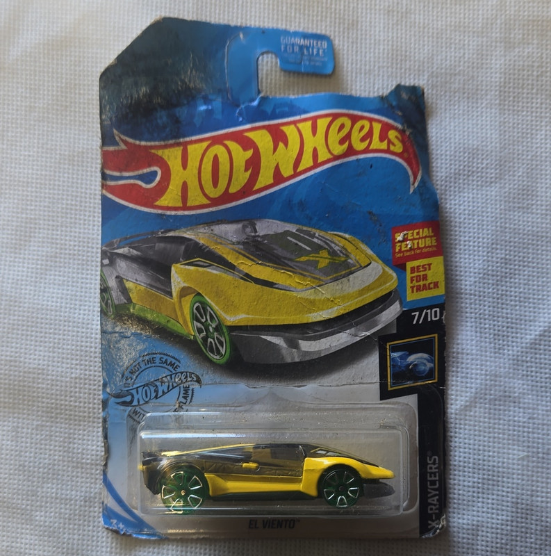Hot Wheels X-Raycers El Viento Yellow/Green Diecast Car 1:64 2017